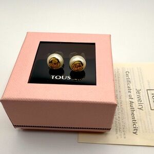 Tous Rosa d’abril pearl 18k earrings - Retired